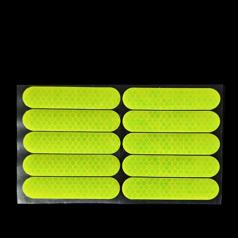 Waterproof Reflective Stickers Strip 10Pcs Selfadhesive Tape for Nighttime Use