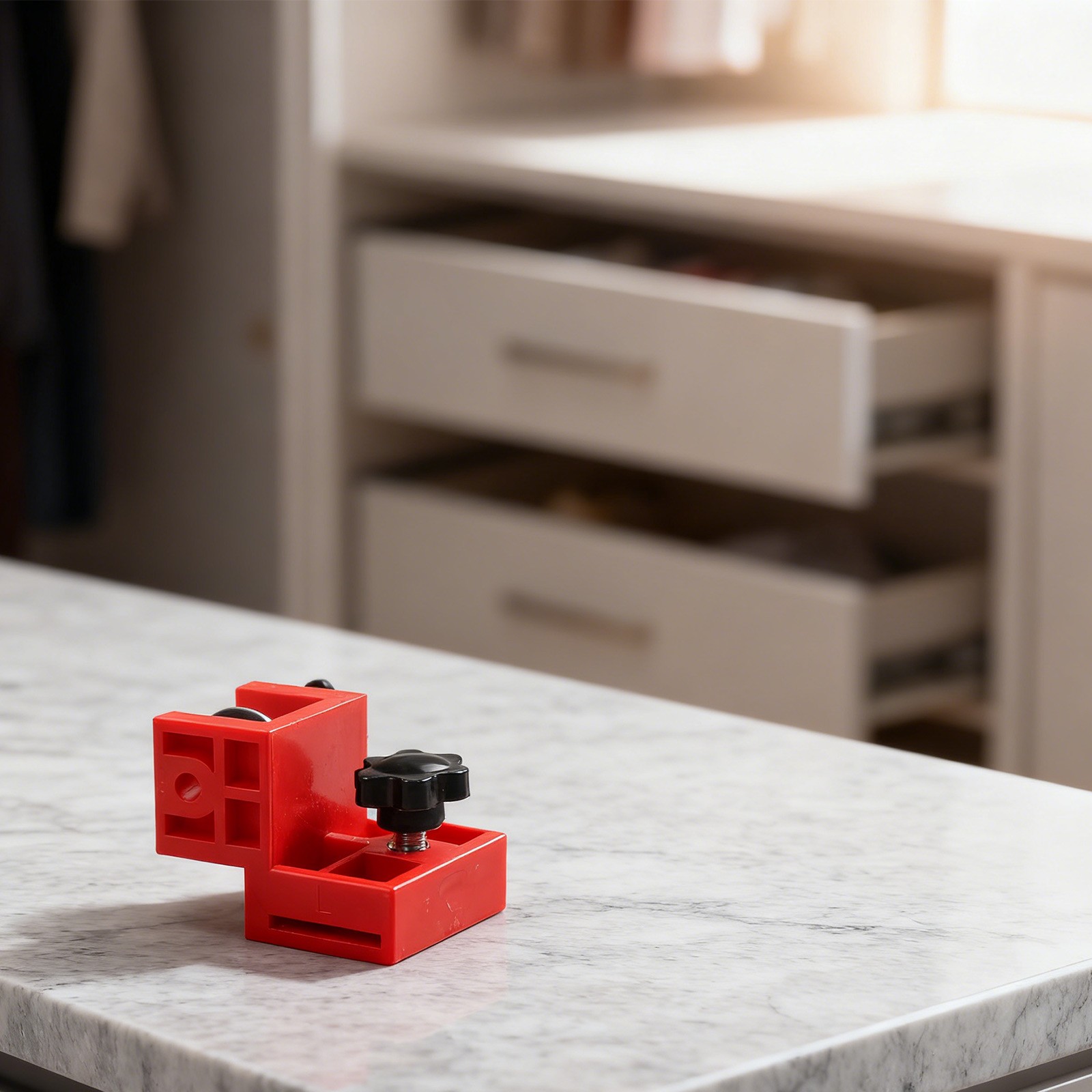 Efficient Handleless Drawer Panel Clamp for Quick and Accurate Installation