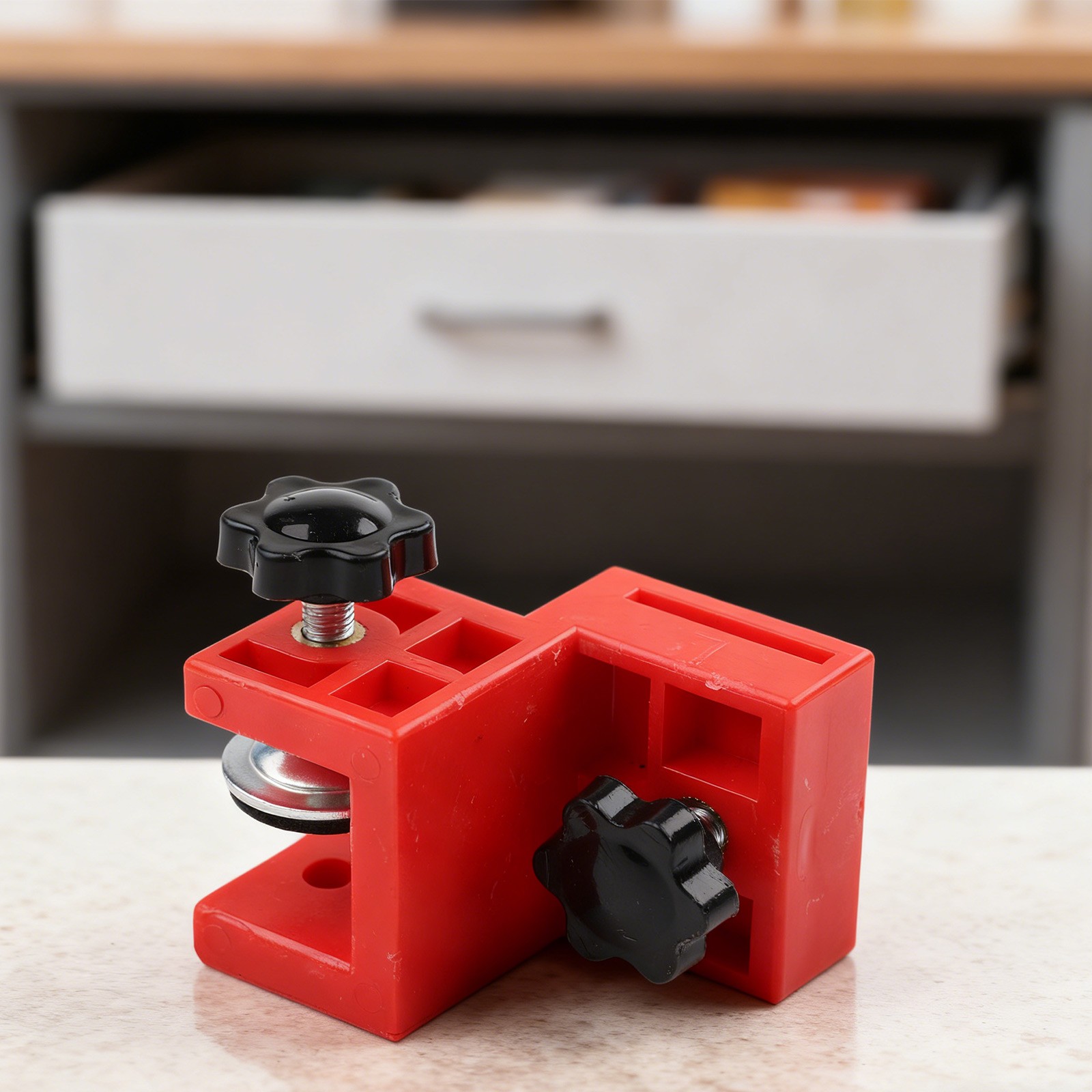 Efficient Handleless Drawer Panel Clamp for Quick and Accurate Installation