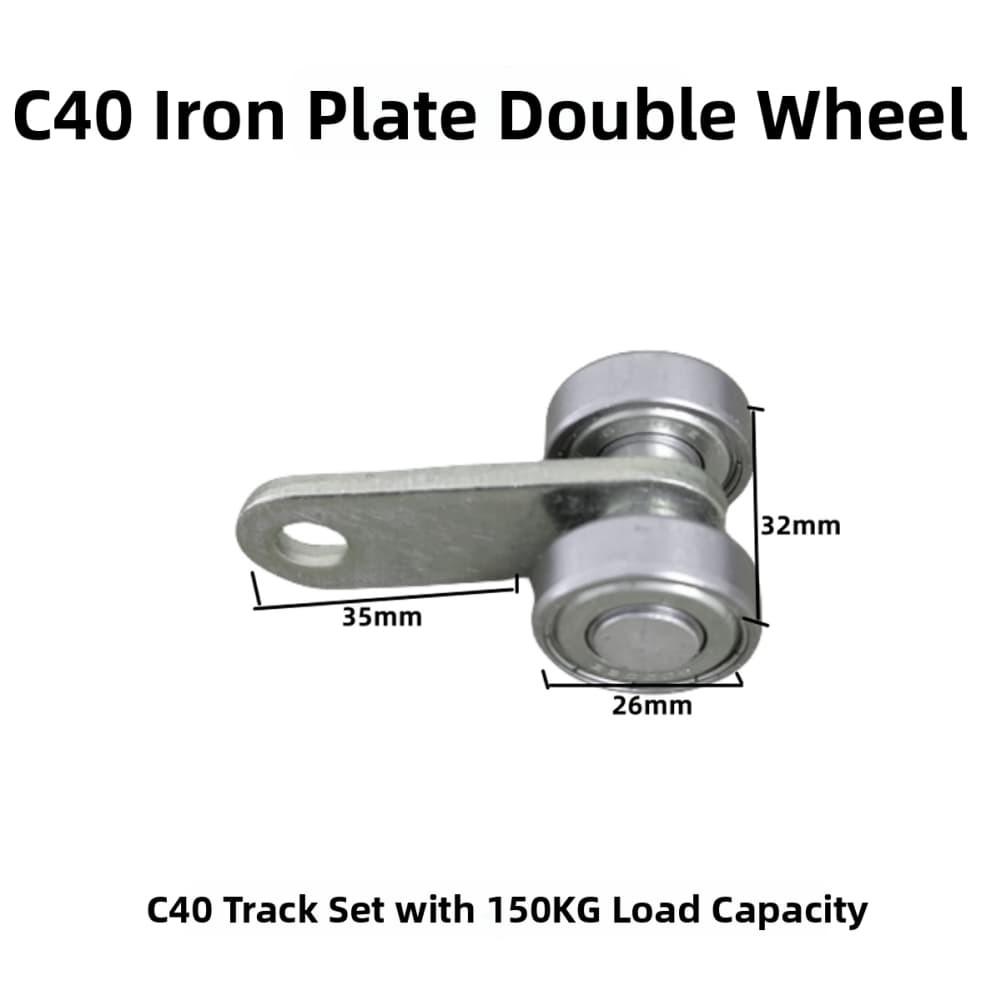 Heavy Duty Sliding Door Wheels Double Bearing for Easy Push and Pull Use - Picture 16 of 27