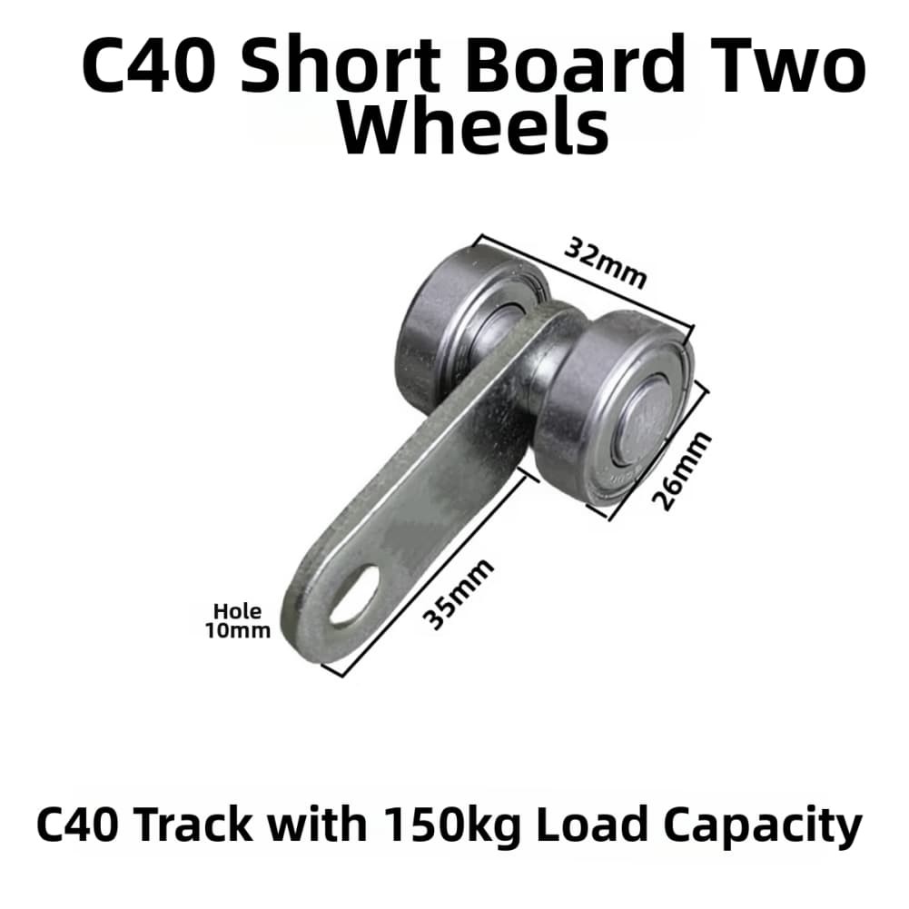 Heavy Duty Sliding Door Wheels Double Bearing for Easy Push and Pull Use - Picture 11 of 27