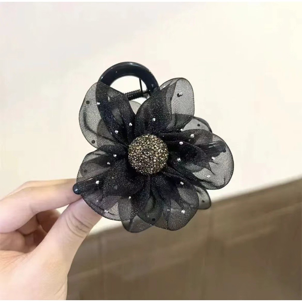 Wedding Hair Accessory Mesh Hair Clip Rhinestone Clip Lightweight Mesh - Picture 13 of 18