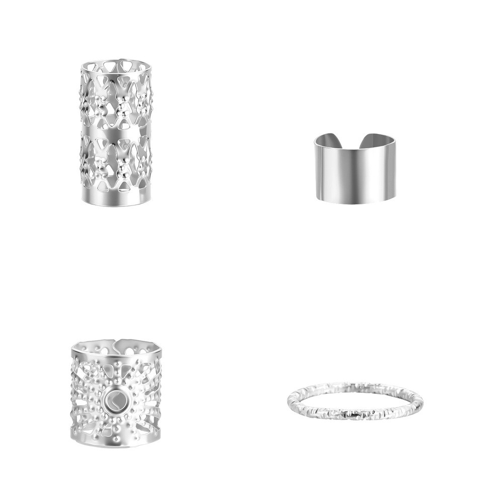 Dreadlock Hair Rings Braiding Hair Rings For Festival Hairstyles Iron Material - Picture 21 of 23