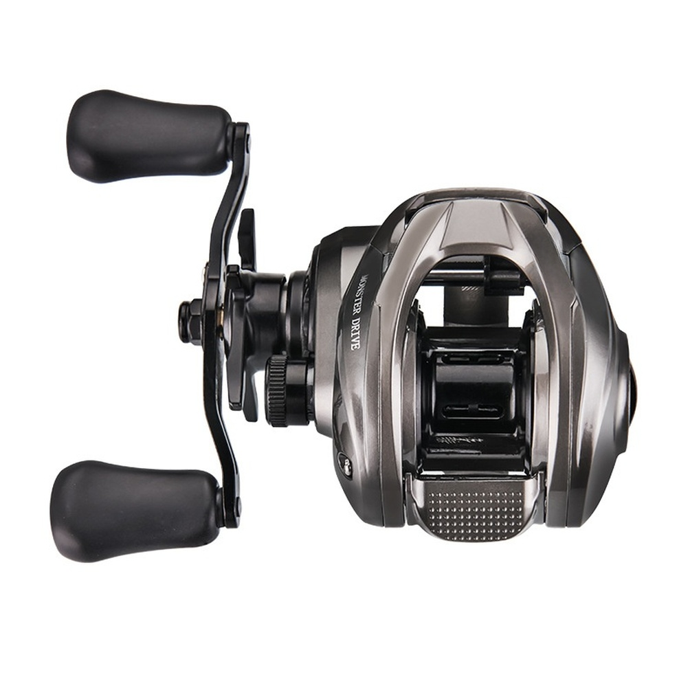 Fishing Reel Baitcasting 7 0 1 Gear Ratio Alarm Drag Dual Brake Left Right Hand