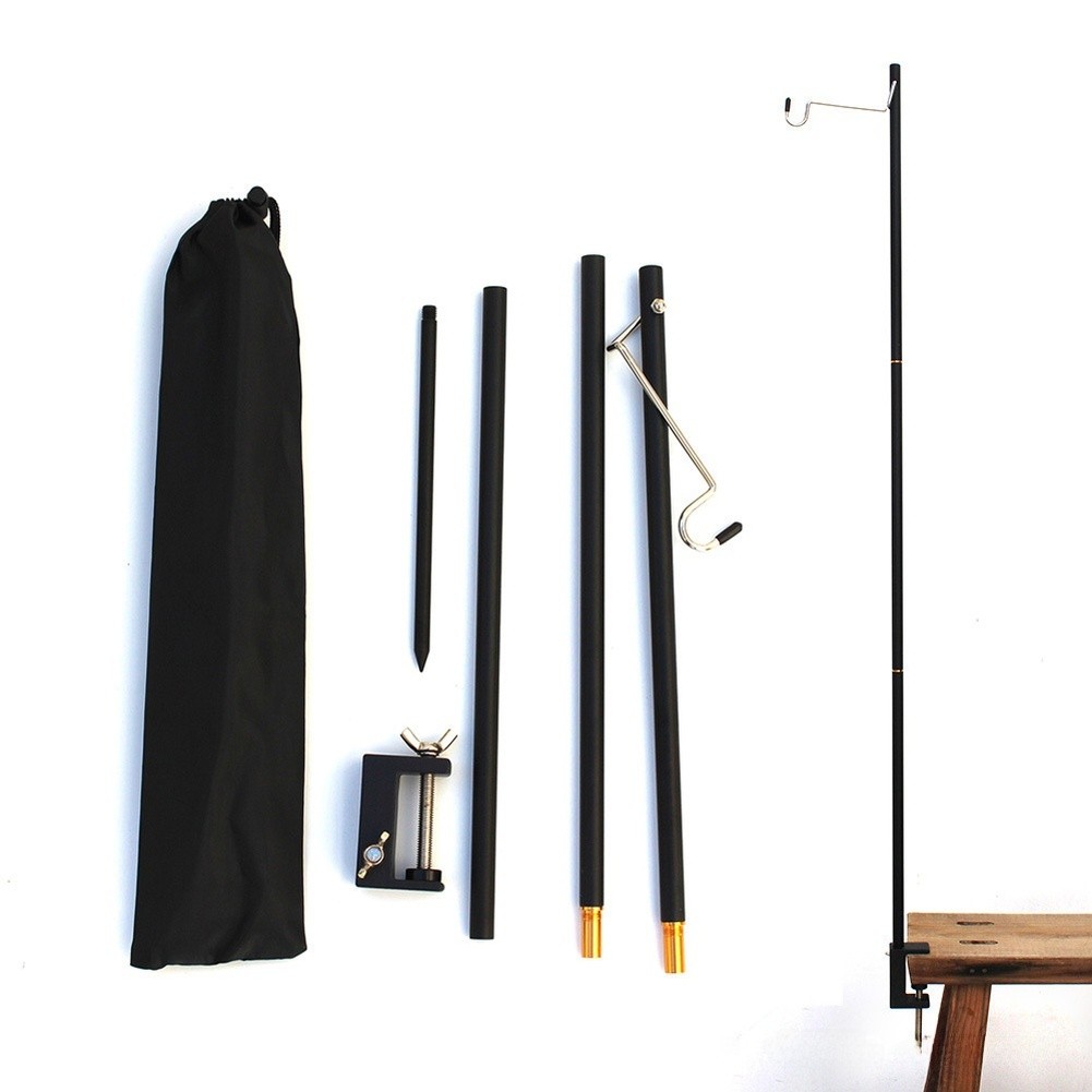 Portable Hook Mount Camping Light Stand Foldable Structure Portable Design