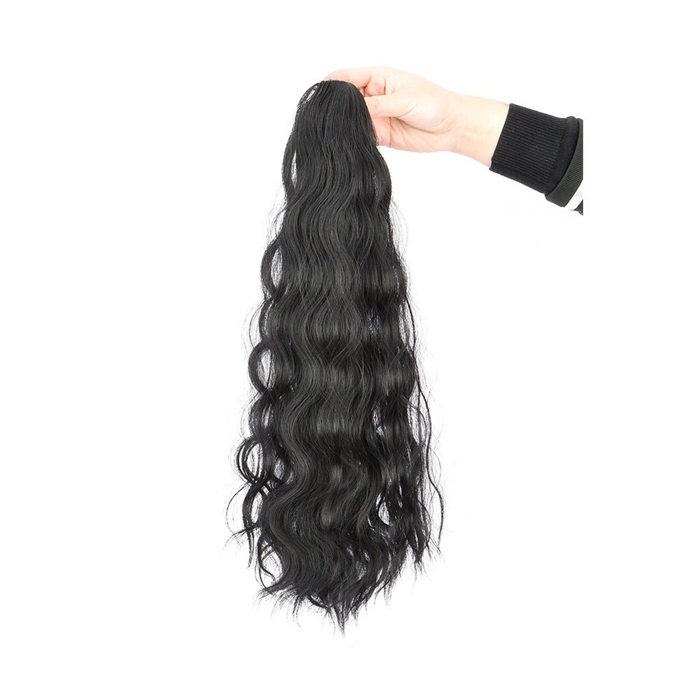 60CM Water Wave Hair Extension Ponytail with Secure High Temperature Wire