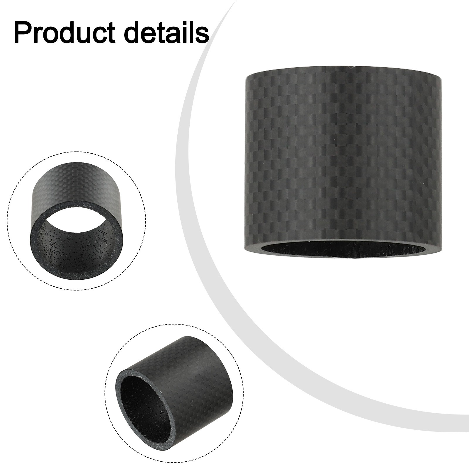 1-1/8\" Spacer 30/40/50mm Bicyle Carbon Full Headset Spacers Practical