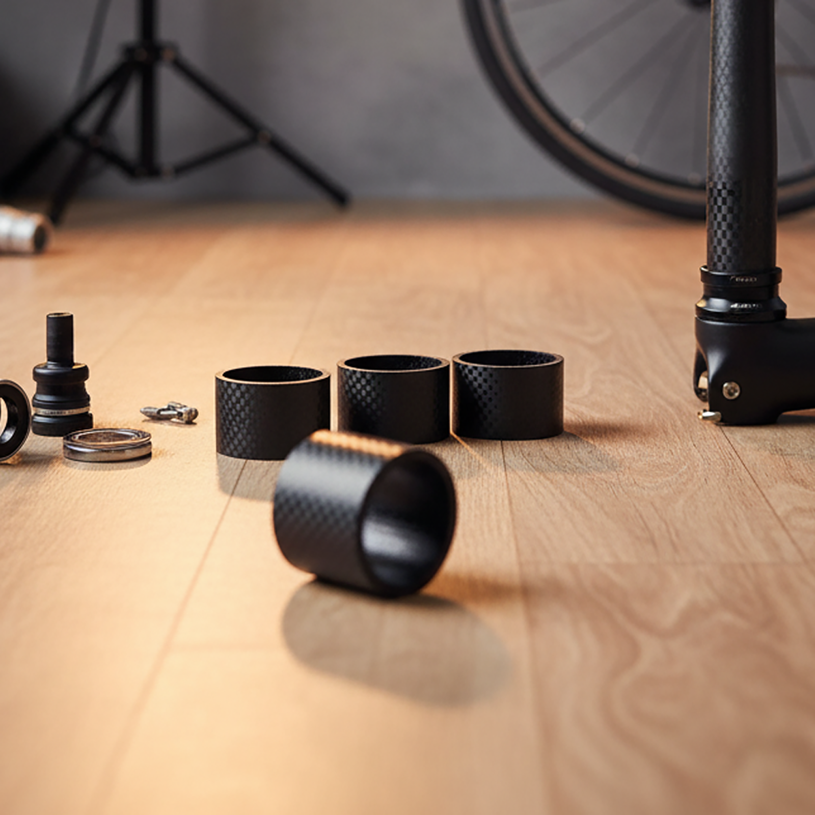 1-1/8\" Spacer 30/40/50mm Bicyle Carbon Full Headset Spacers Practical