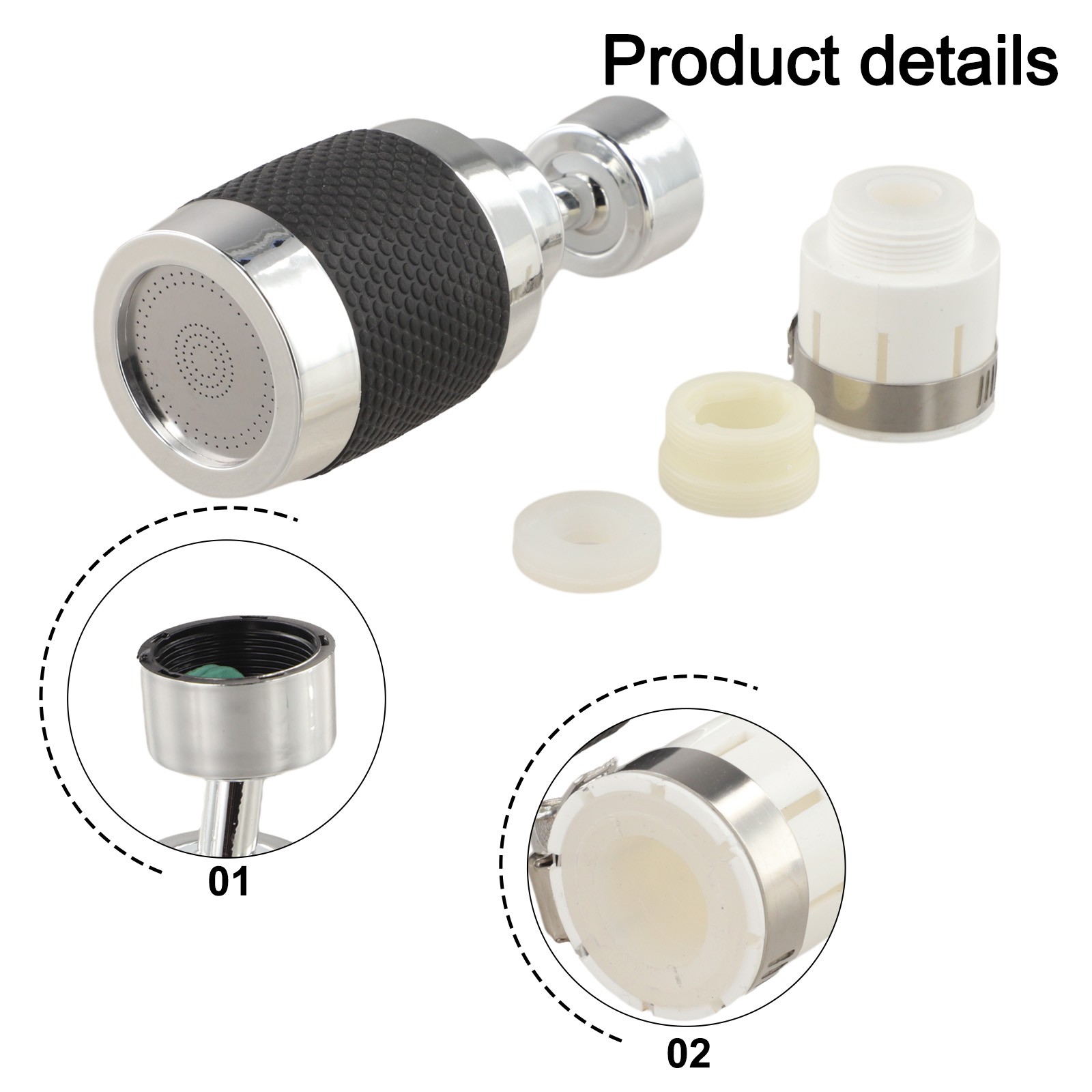 Quick Setup Kitchen Faucet Filter with 3 Spray Modes and Water Purification
