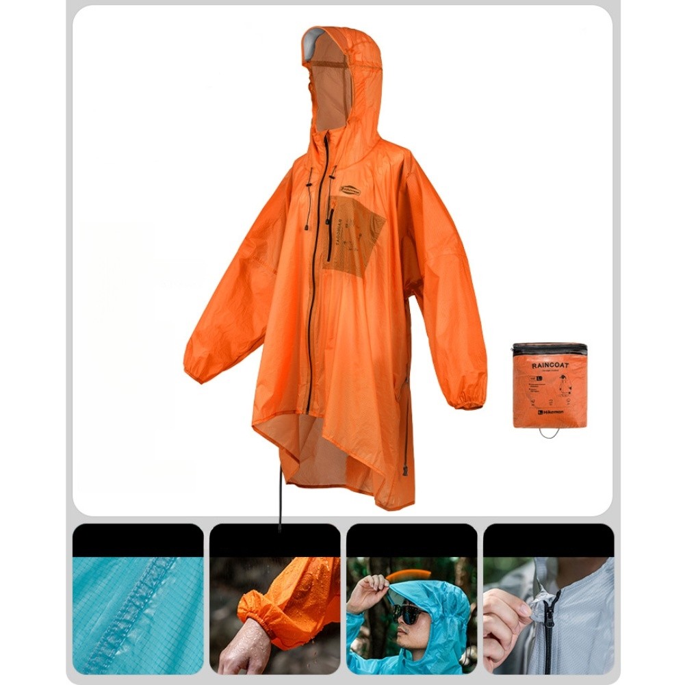 PU5000 Waterproof Raincoat 15D Silicone Coated Nylon for Outdoor Heavy Rain