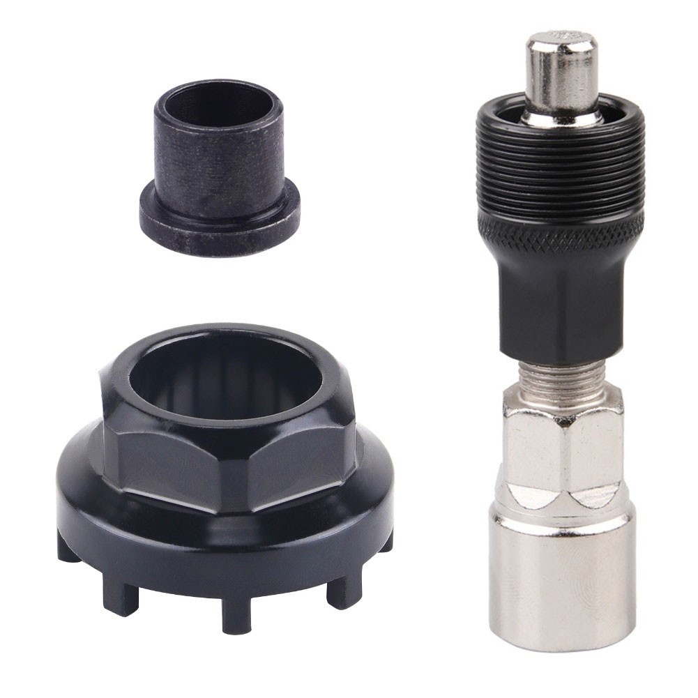 Bicycle Bottom Bracket Tool with Eightjaw Socket for Drivetrain Repair
