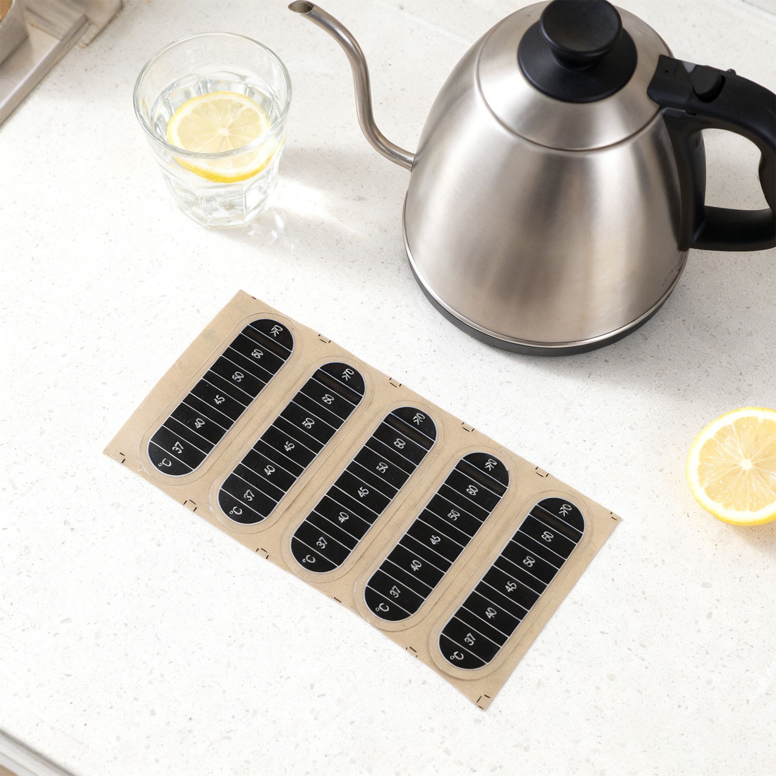 Business Industrial Thermometer Sticker Coffee Temperature Color Changing