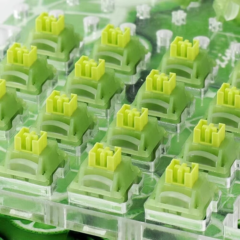 35pcs Mechanical Keyboard Linear Tactile Switches Silent Lime Peach V3 Upgrade