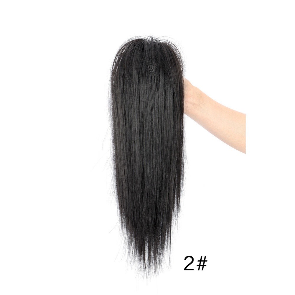 Synthetic Hair Ponytail Extensions Half Up Waterfall 35cm High Temperature Wire