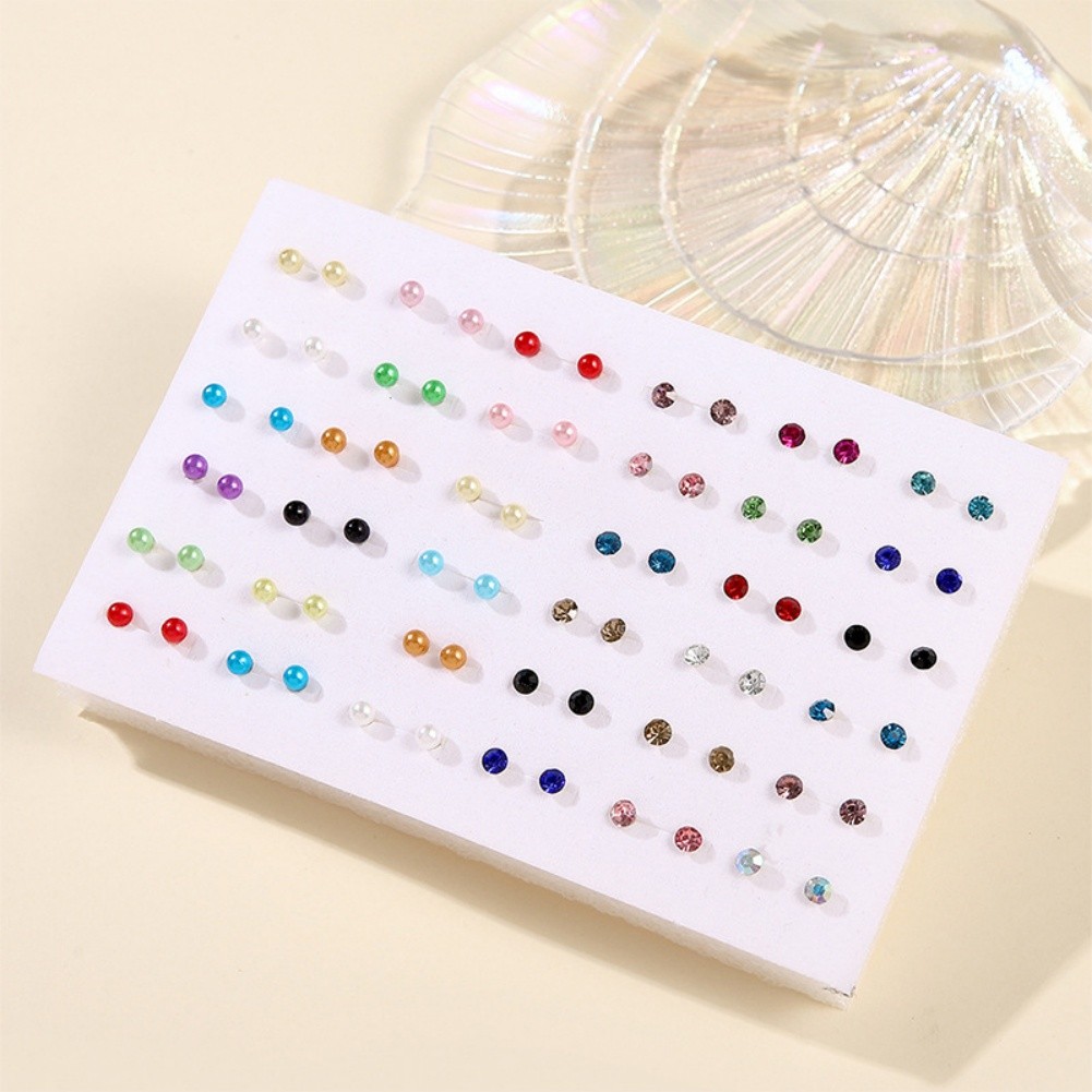 For Children Lightweight Summer Fruit Earrings 36 Pairs Safe Resin Studs - Picture 10 of 15