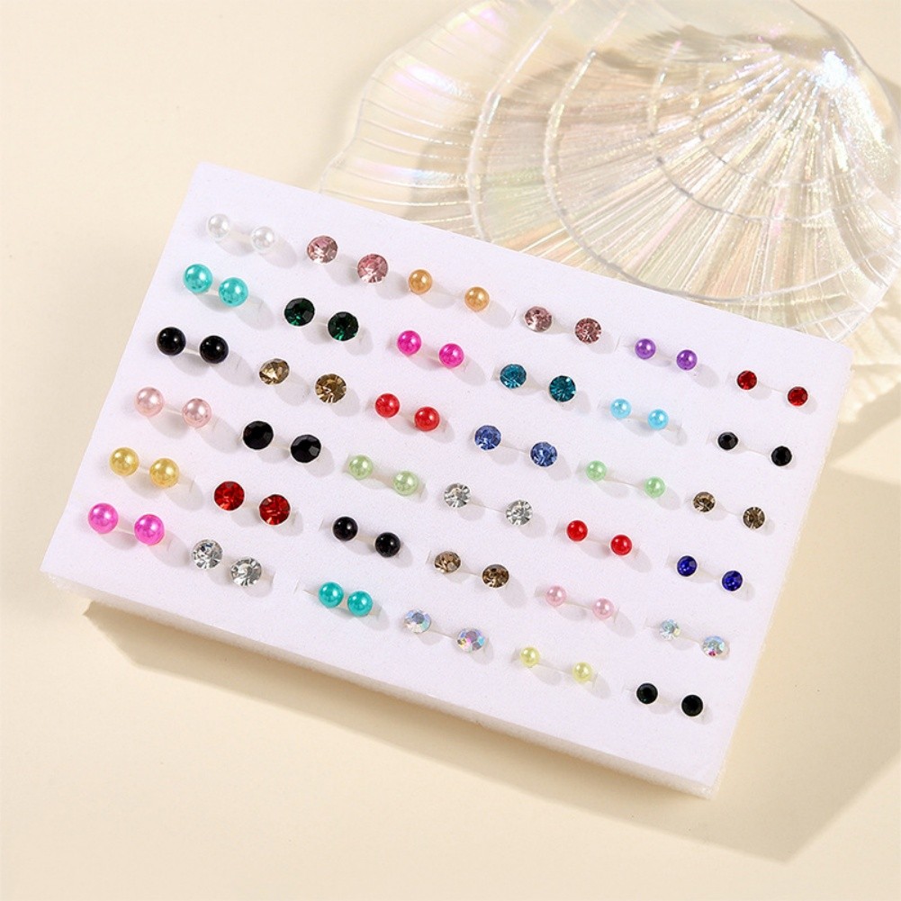 For Children Lightweight Summer Fruit Earrings 36 Pairs Safe Resin Studs - Picture 7 of 15