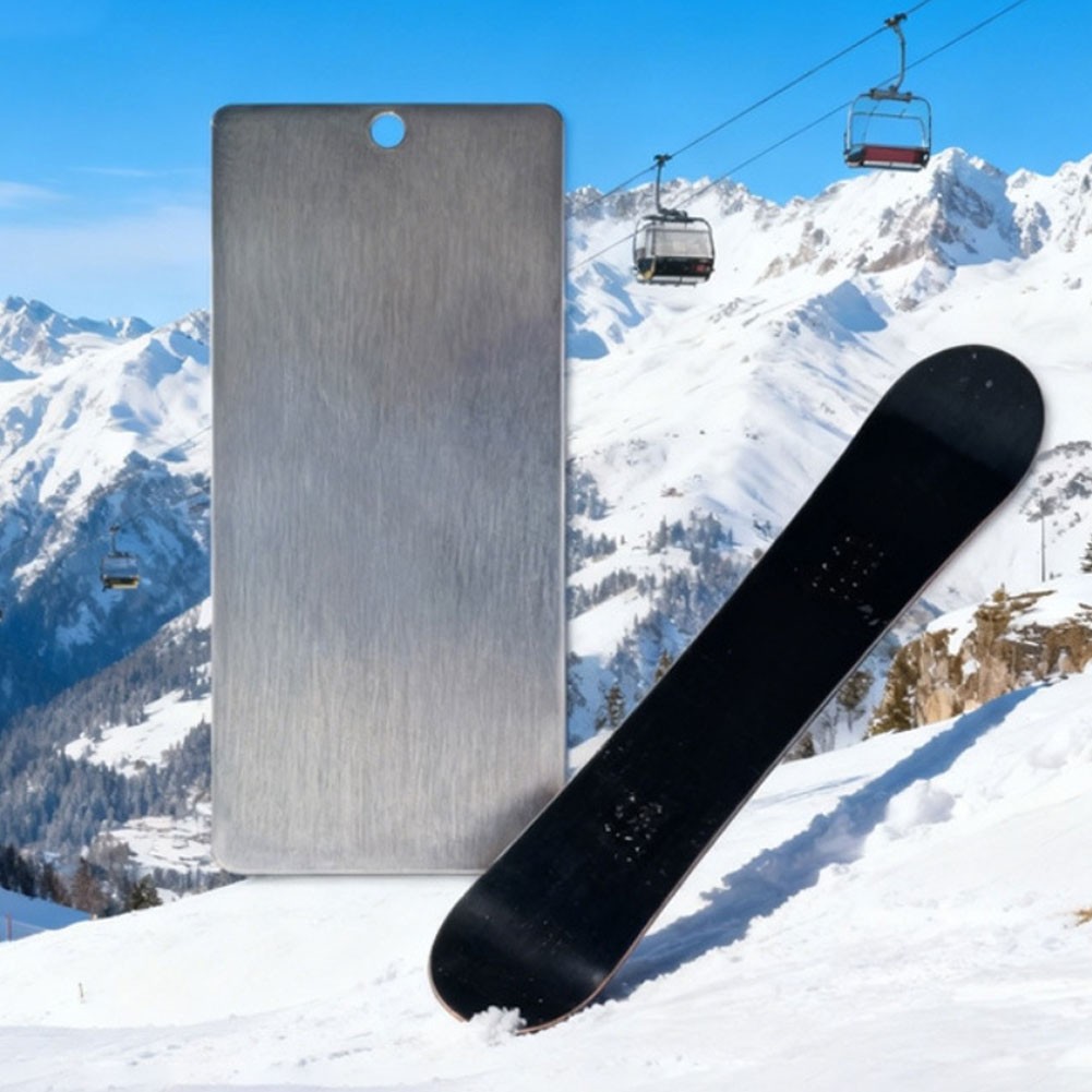 Professional Stainless Steel Ski Wax Scraper for Optimizing Ski Speed and Glide