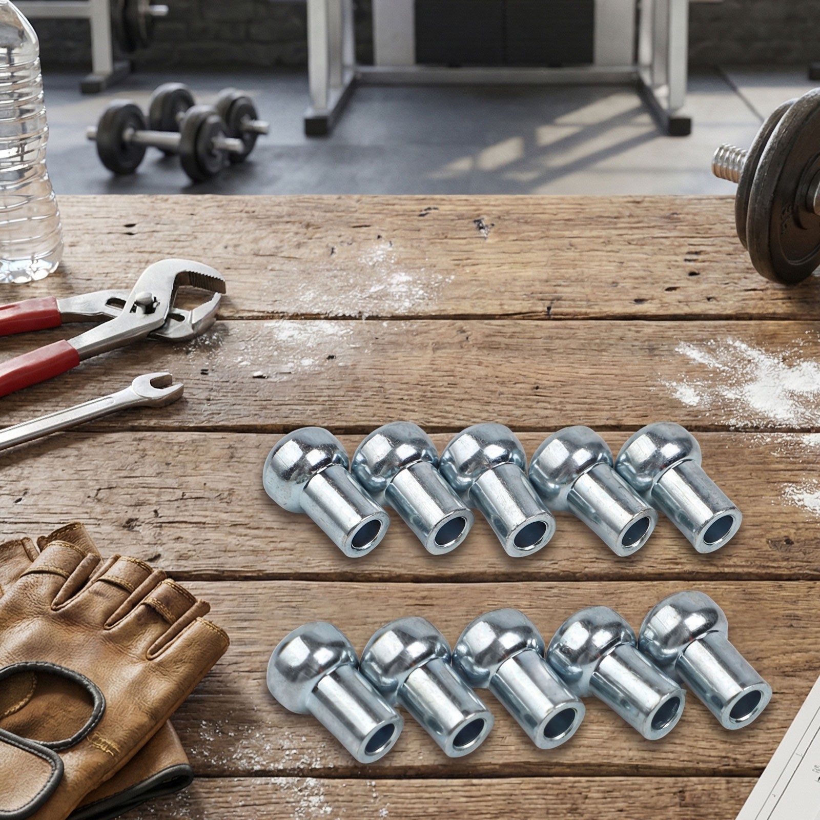 10pcs Gym Pulley Cable Ball Terminals for Efficient Equipment Performance
