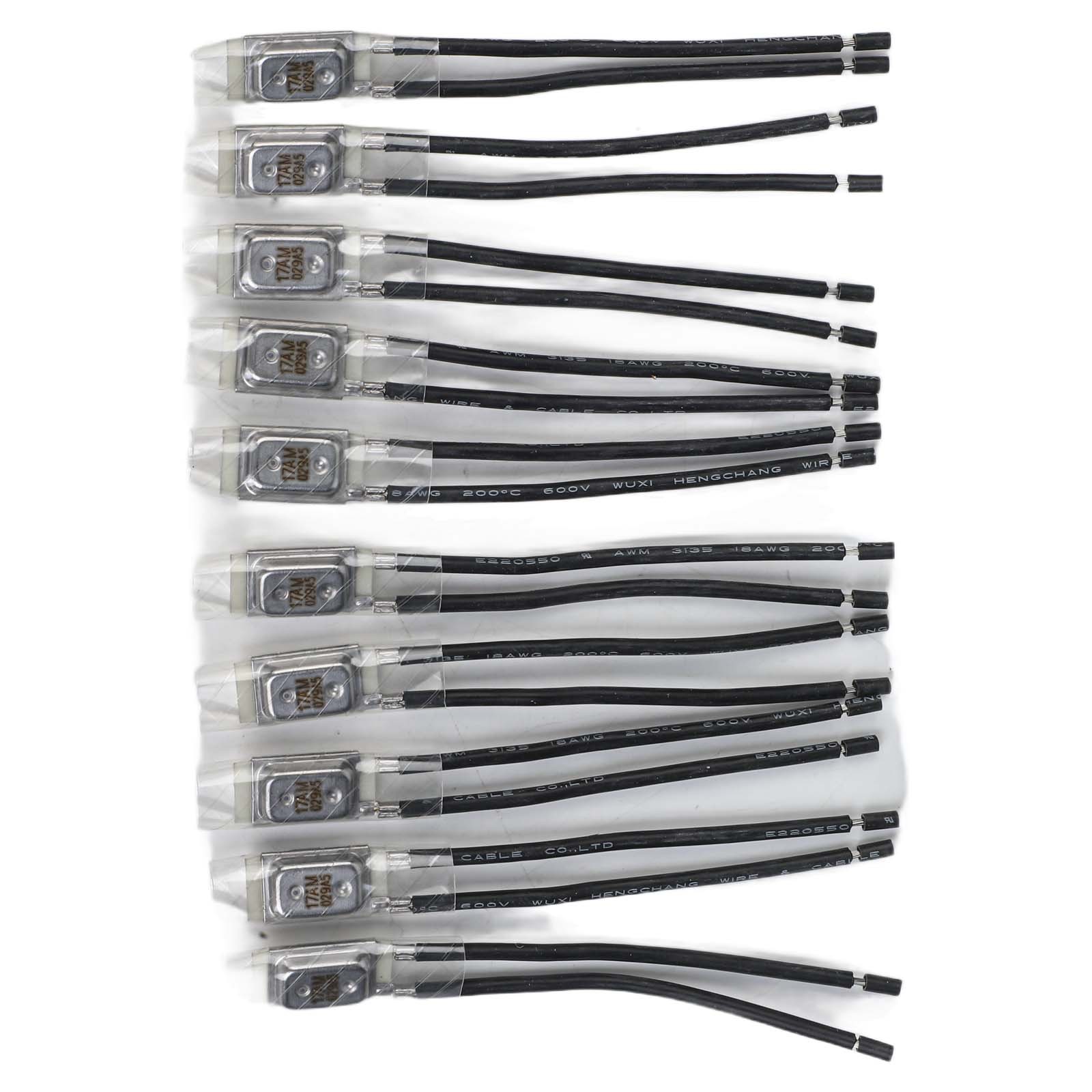 10pcs Thermal Bimetallic Switch KSD9700 for Various Motor Applications