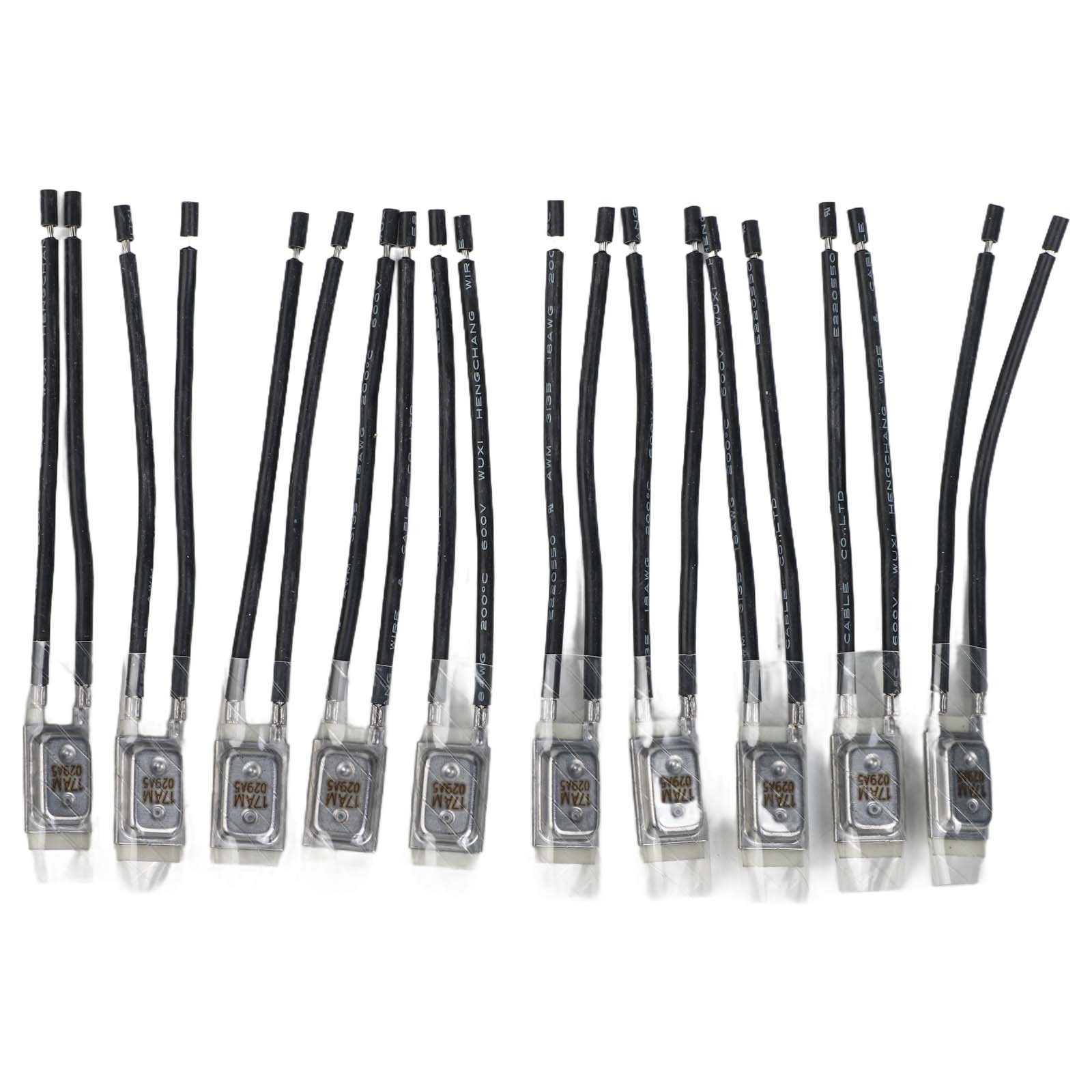 10pcs Thermal Bimetallic Strip Switch KSD9700 Motor Temperature Control