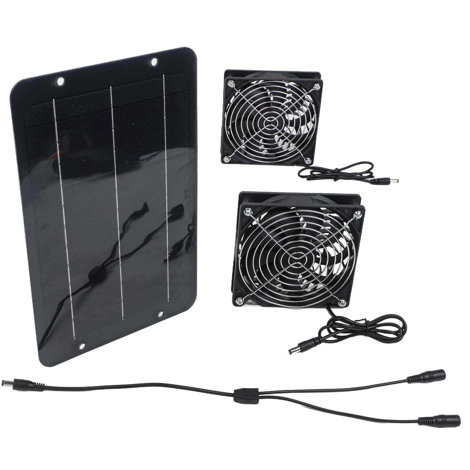 10W12V Solar Dual Fan for Efficient Ventilation in Pet Houses and Coops