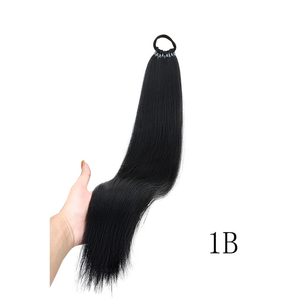 Long Lasting Synthetic High Temperature Wire Ponytail Hair Extensions 55cm 100g