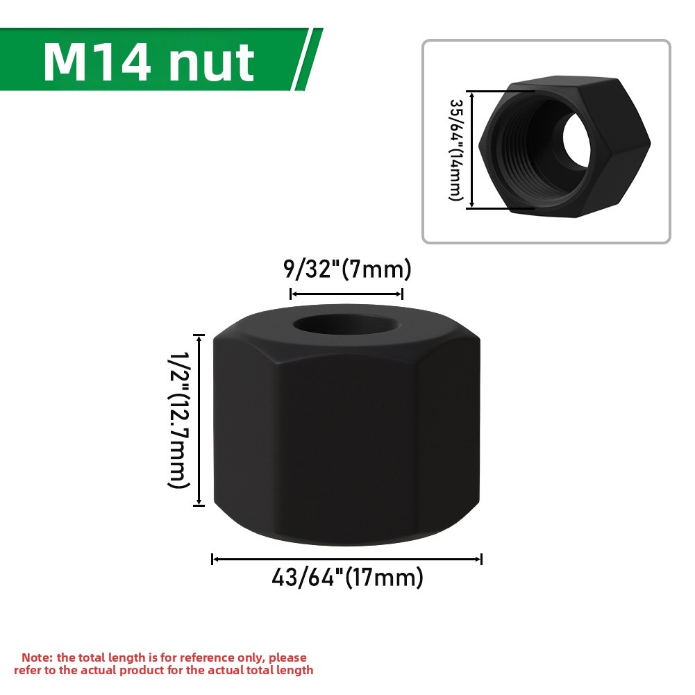 Collet Nut Complete Accessory Set Milling Cutter Accessory Metal Collet Set