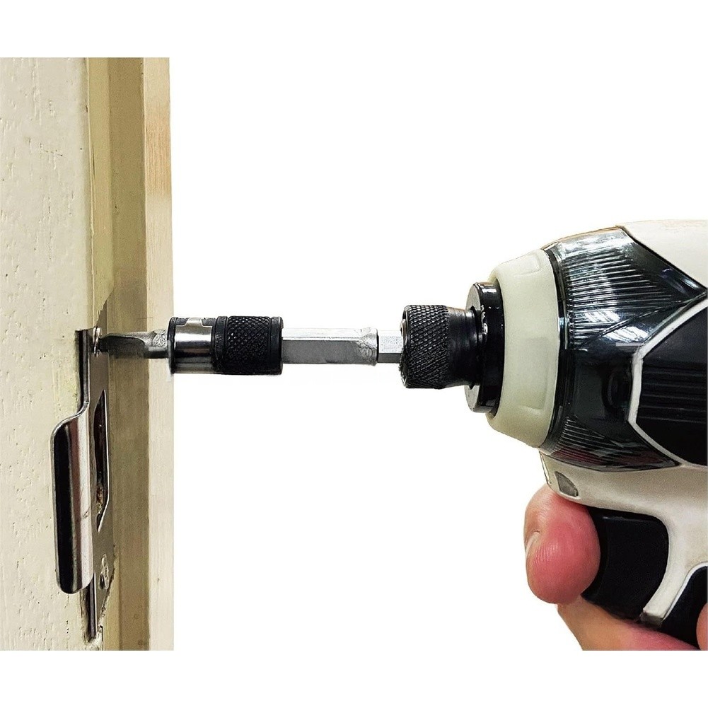 Quick Lock Portable Manual Bit Holder Extension Bar in 9 Piece Socket Set