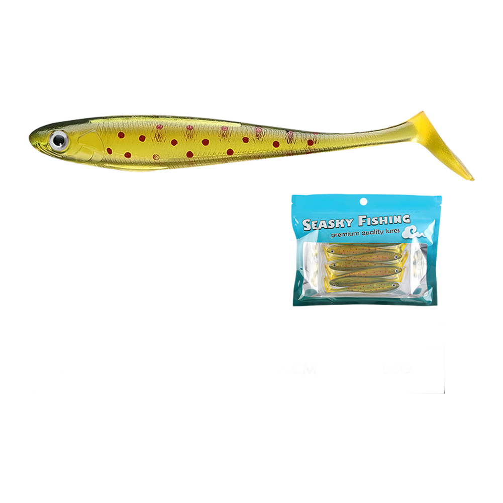 T-tail Soft Bait Realistic Design T-tail Action Natural Swimming Motion