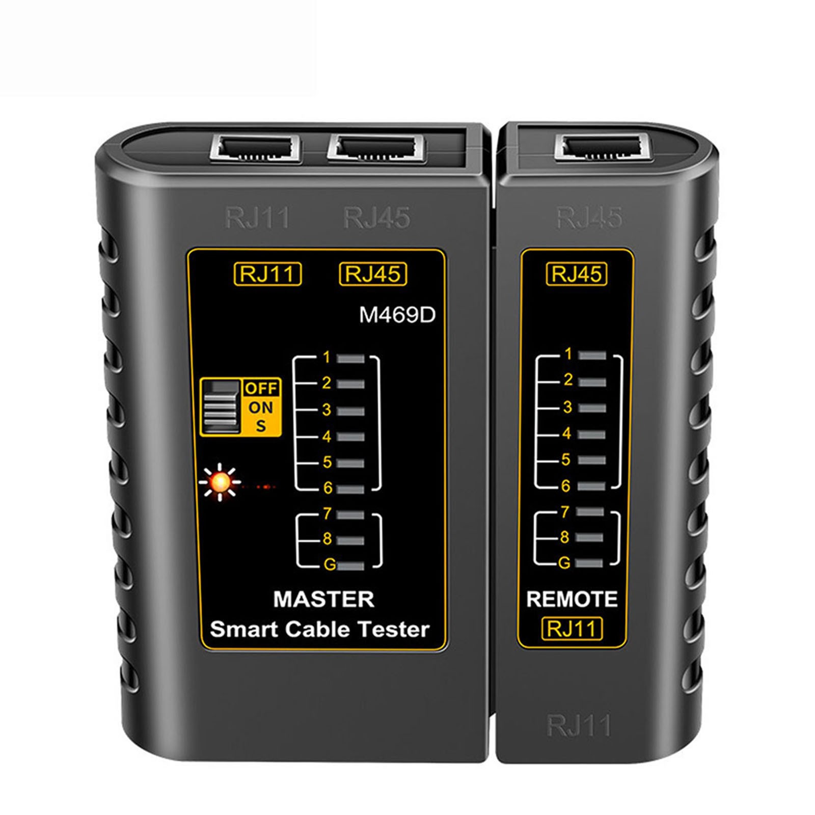 M469D Network Cable Tester Multifunction RJ45 RJ11 LAN Line Measuring Tool