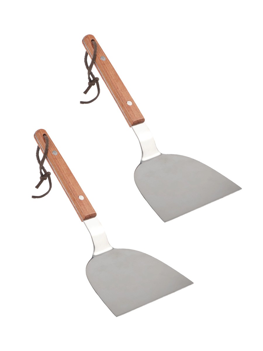 High Efficiency Stainless Steel Grill Spatula Set for Cooking Ease 2pcs