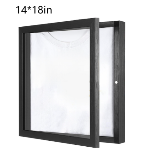 Black Wood Display Frame for Sports For Jerseys and TShirts 13×17 Inch Size