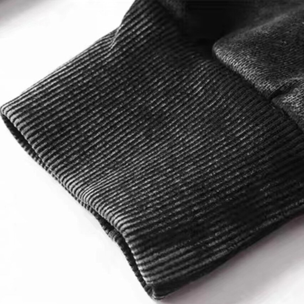 Retro Washed Hoodie Men Unisex Loose Fit Distressed Everyday Sweatshirt - Picture 13 of 20