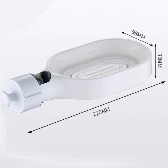 ABS Plastic Shower Soap Holder No Drill Installation Adjustable Bathroom Shelf