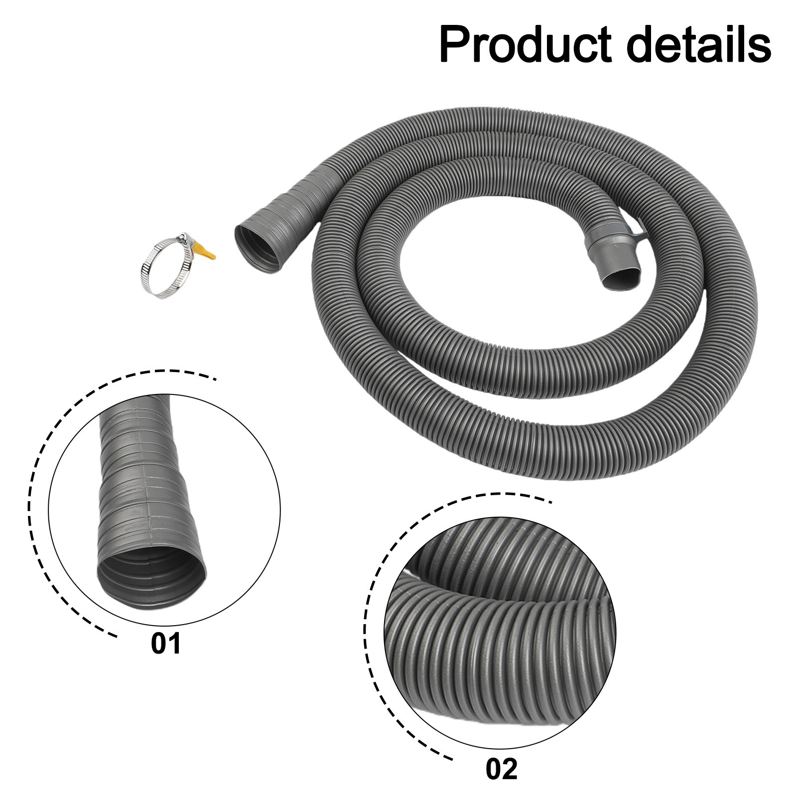 Adjustable Connector Drain Pipe for Caravan Sewer Hose with O Ring Seal