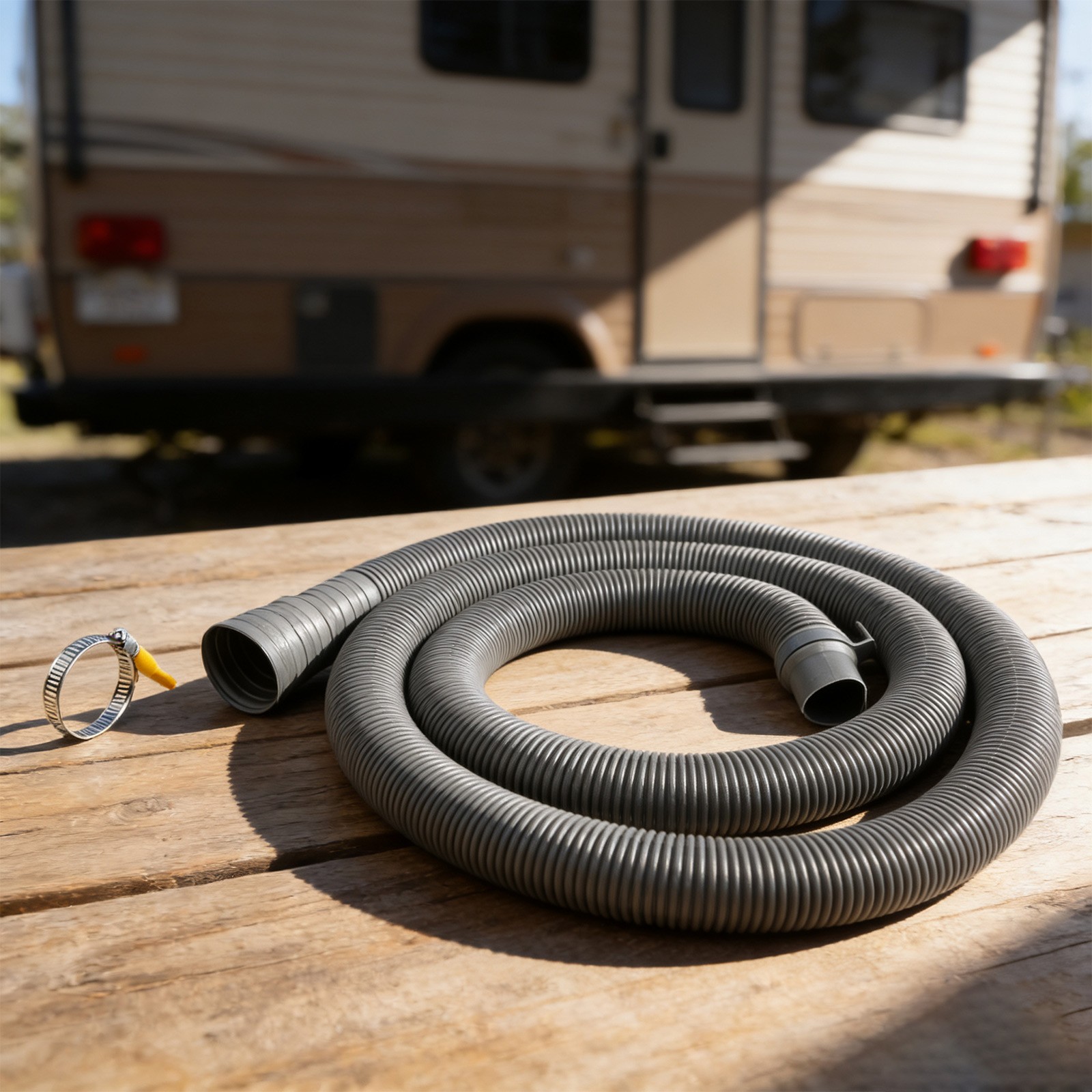 Adjustable Connector Drain Pipe for Caravan Sewer Hose with O Ring Seal