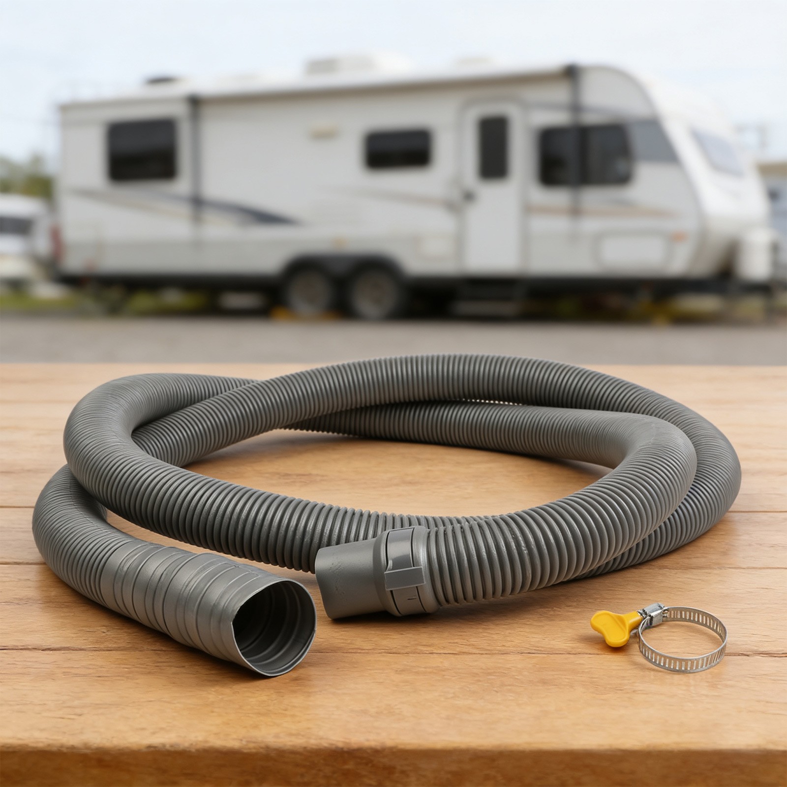 Adjustable Connector Drain Pipe for Caravan Sewer Hose with O Ring Seal