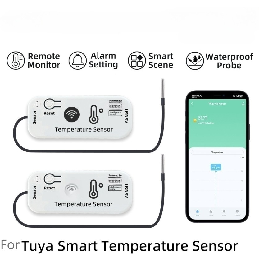 Wireless Smart Temperature Switch Compatible with For TUYA For Zigbee WIFI