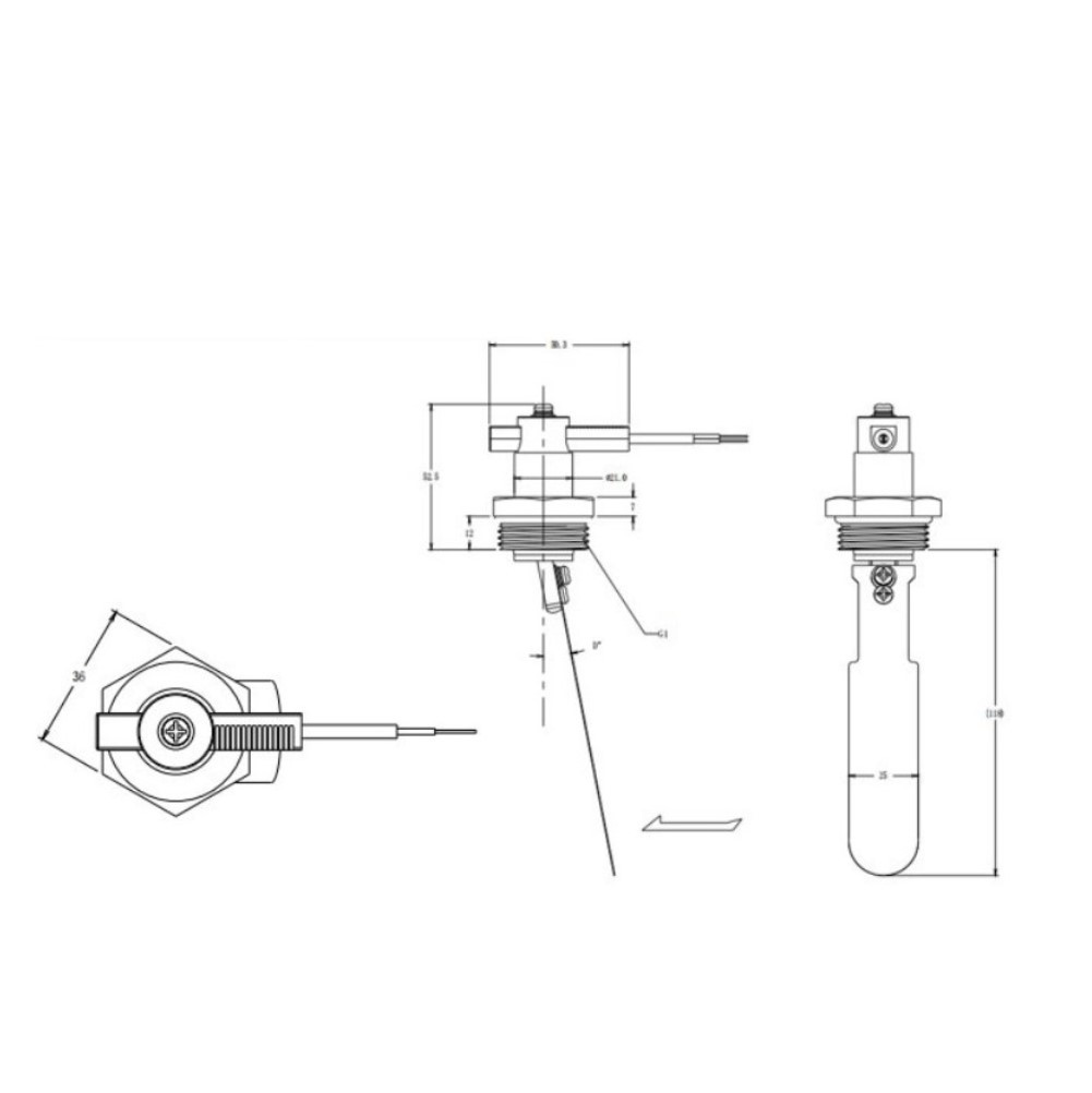 For industrial Grade Brass Water Flow Sensor Switch with Magnetic Technology