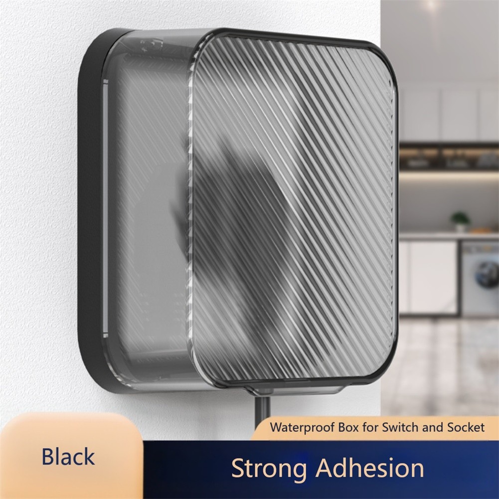 Transparent Splash Proof Outlet Cover for 86 Type with Spacious Interior