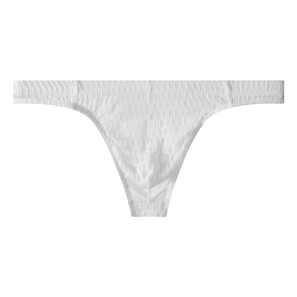 Mens Low Rise Breathable Mesh Thong Underpants with See Through Pouch Fit