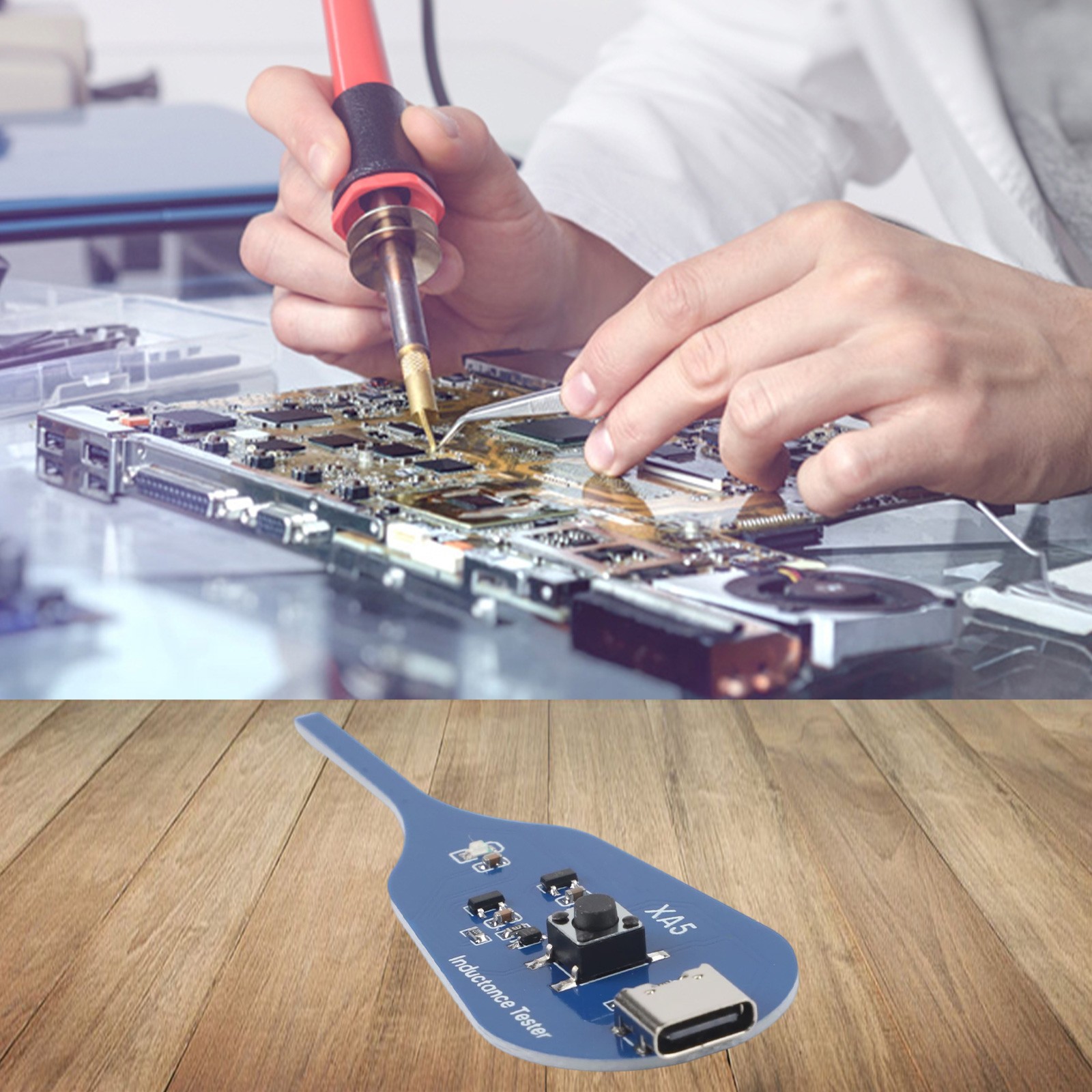 Coil Tester Electromagnetic Induction Compact Device One-Button Operation