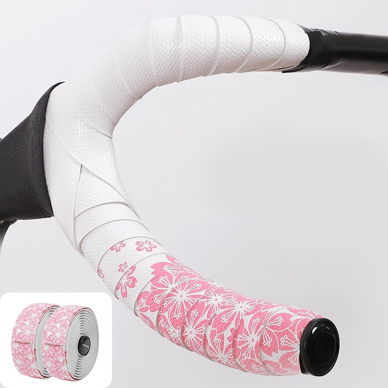 Road Bike Handlebar Tape with Soft Shock Absorption and Non Slip PU EVA Design