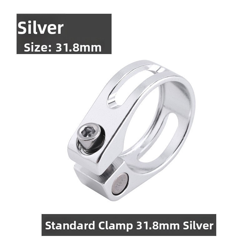 Bike Seatpost Clamp Aluminum Alloy Strong Lightweight 28 6mm