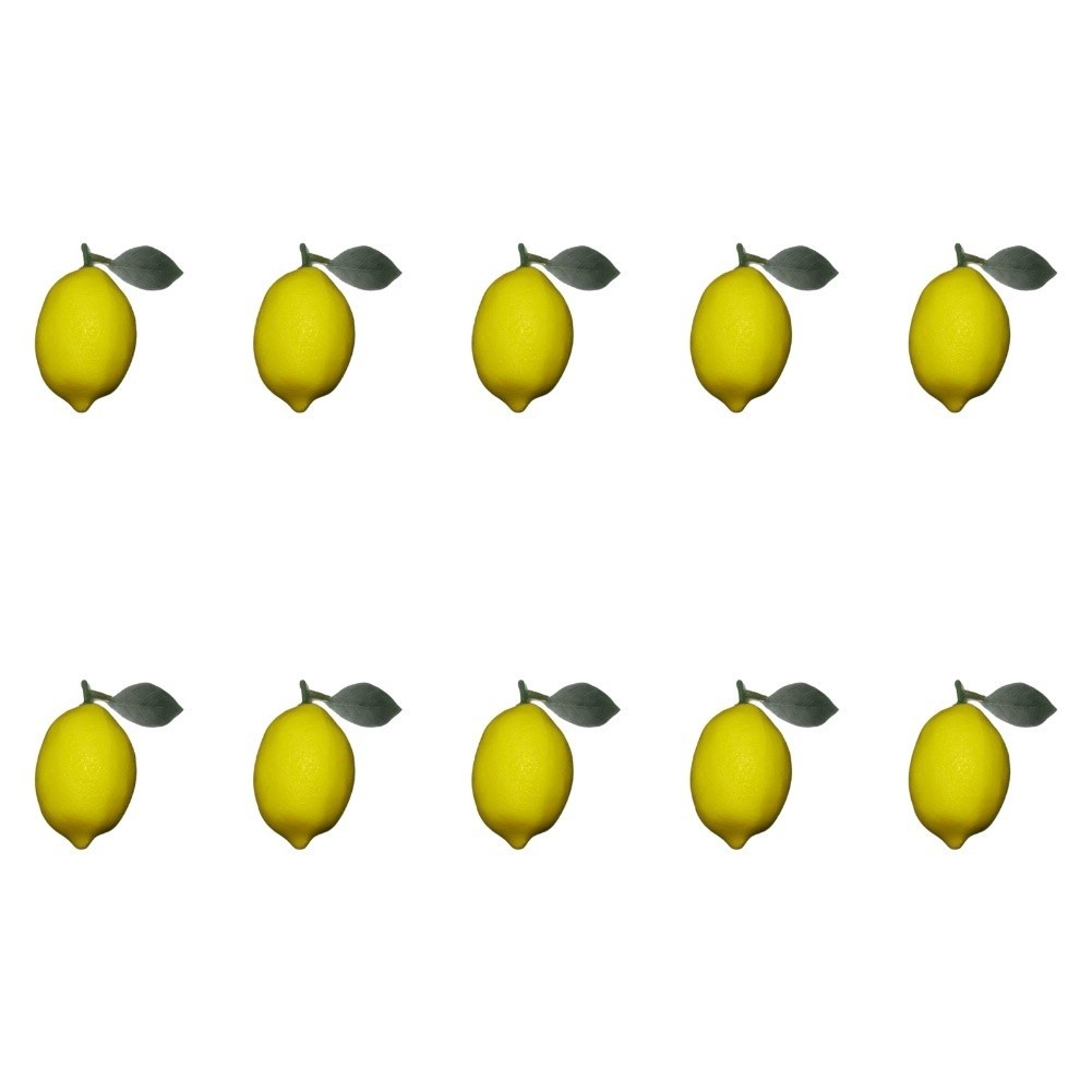 Yellow Green Artificial Lemon For Decoration For Home And Commercial Settings