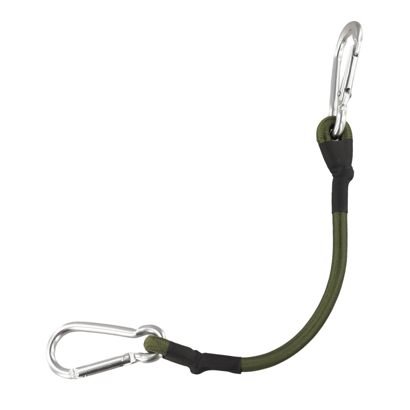 Strong Elastic Rope with Carabiner Hooks 8mm Thick for Outdoor Luggage Tie Down