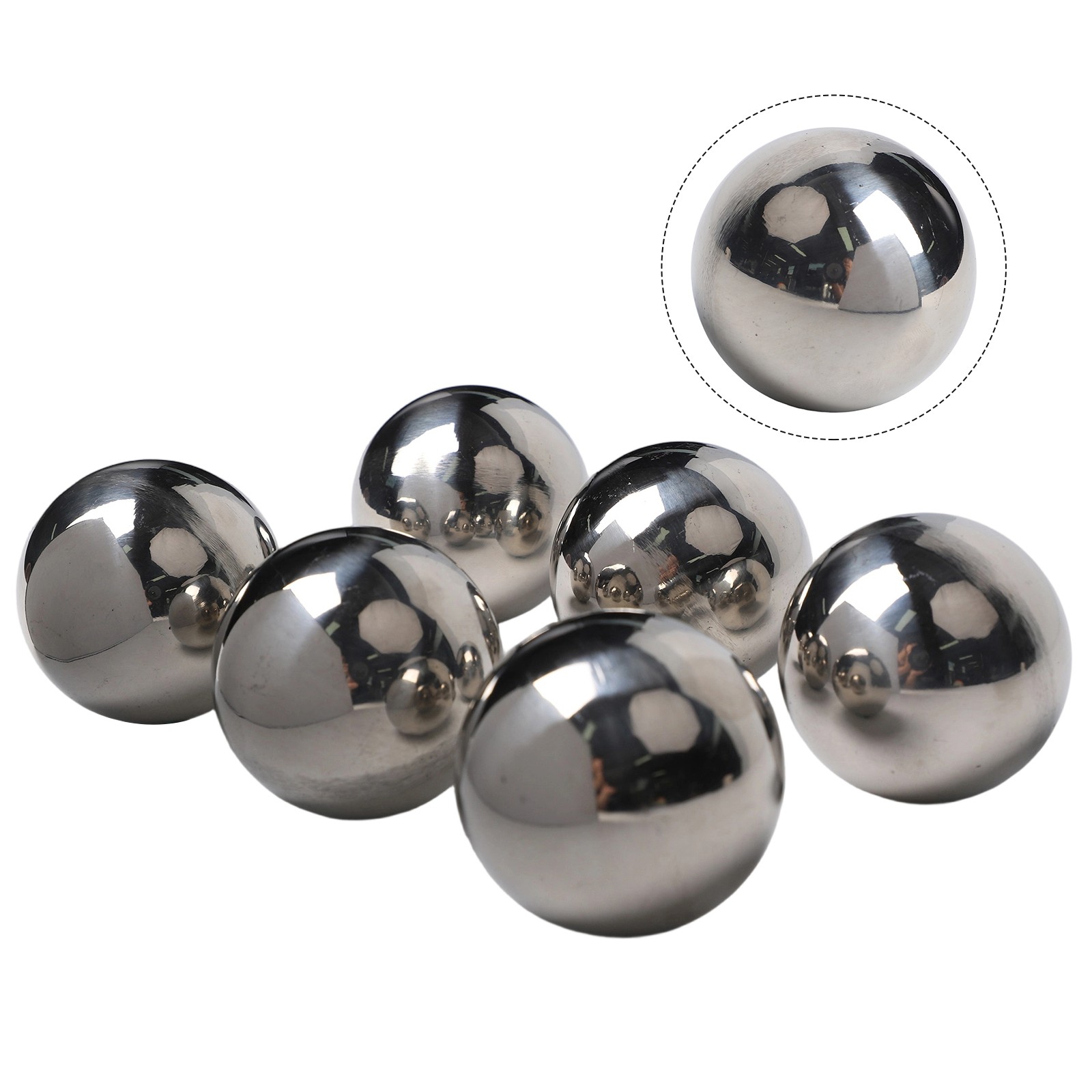 Reflective Stainless Steel Spheres for Enhancing Garden and Water Features