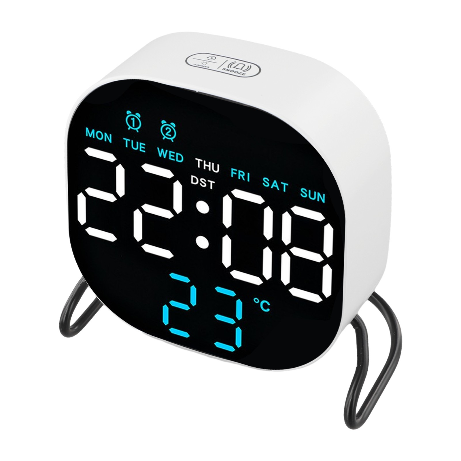 Multifunctional LED Alarm Clock Desktop with Countdown Timer and Night Light