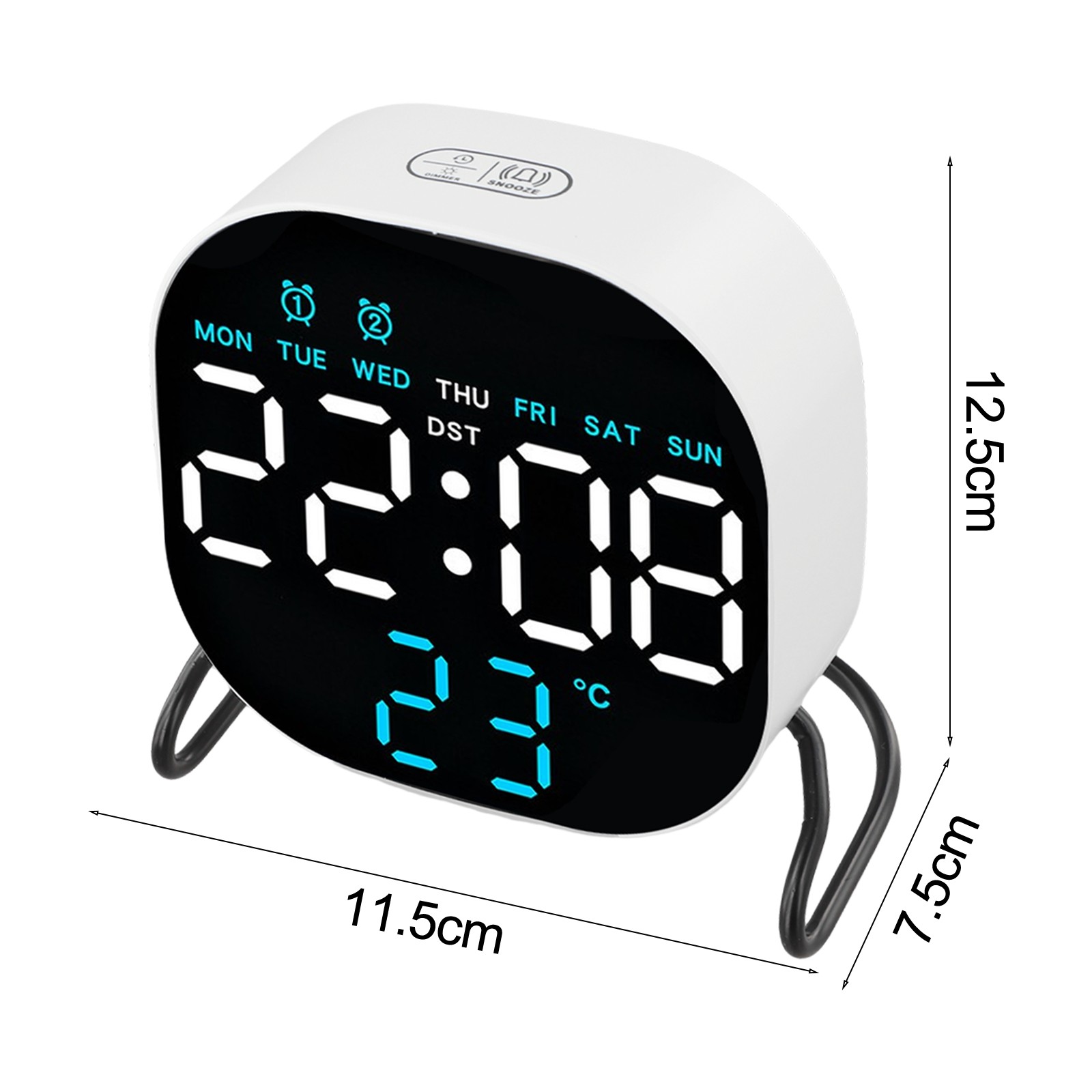 Multifunctional LED Alarm Clock Desktop with Countdown Timer and Night Light