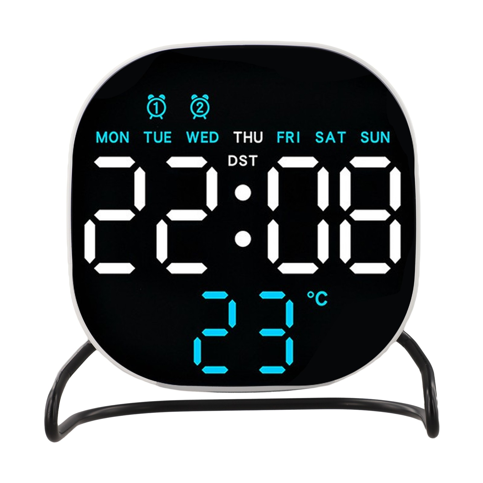 Multifunctional LED Alarm Clock Desktop with Countdown Timer and Night Light